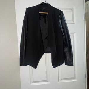 BCBGMaxAzria Black Open-Front Blazer